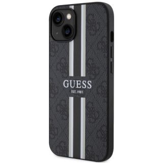 Guess GUHMP14MP4RPSK MagSafe iPhone 14 Plus bőr hátlap tok - fekete