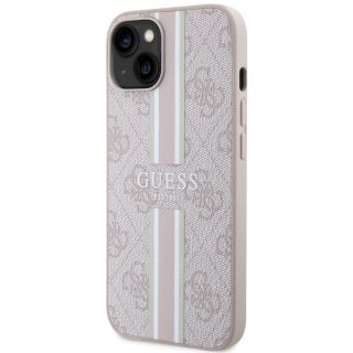 Guess GUHMP14MP4RPSP MagSafe iPhone 14 Plus bőr hátlap tok - rózsaszín