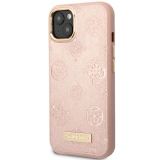 Guess GUHMP14SSAPSTP MagSafe iPhone 14 kemény hátlap tok - rózsaszín