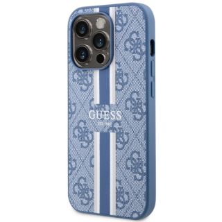 Guess GUHMP14XP4RPSB MagSafe iPhone 14 Pro Max bőr hátlap tok - kék