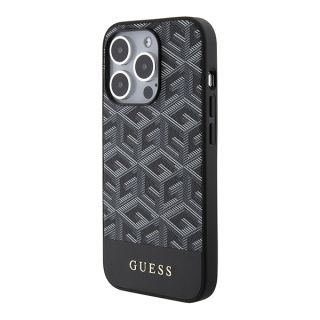 Guess GUHMP15LHGCFSEK MagSafe iPhone 15 Pro kemény hátlap tok - fekete