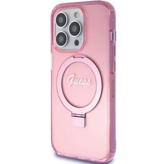 Guess GUHMP15LHRSGSP MagSafe iPhone 15 Pro kemény hátlap tok - rózsaszín