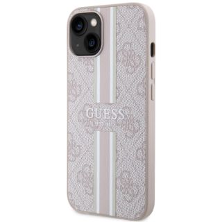 Guess GUHMP15SP4RPSP MagSafe iPhone 13 / 14 / 15 bőr hátlap tok - rózsaszín
