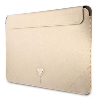 Guess Saffiano GUCS16PSATLE laptop 16" bőr becsúsztathatós tok - bézs