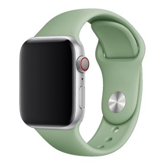 iKi Apple Watch 45mm / 44mm / 42mm / Ultra 49mm Sport / Ultra 49mm szilikon szíj - olivazöld