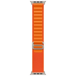 iKi Apple Watch 45mm / 44mm / 42mm / Ultra 49mm Alpesi szövet szíj - narancssárga