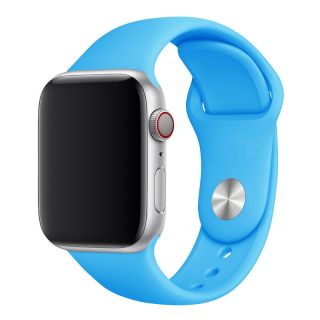 iKi Apple Watch 45mm / 44mm / 42mm / Ultra 49mm Sport szilikon szíj - kék