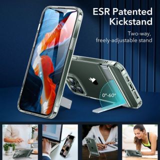 ESR Air Shield Boost iPhone 13 Pro kitámasztós hátlap tok - átlátszó