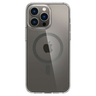 A stílusosan átlátszó, minimalista Spigen Ultra Hybrid MagSafe iPhone 14 Pro ütésálló szilikon hátlap tok letisztult megjelenést kölcsönöz iPhone modelljének.