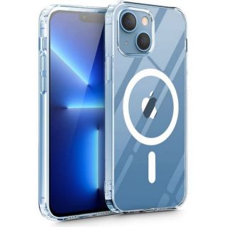 Tech-Protect Magmat MagSafe iPhone 13 mini szilikon hátlap tok - átlátszó