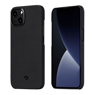 Pitaka Air Case iPhone 13 carbon hátlap tok - fekete/szürke