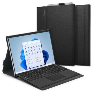 Spigen Stand Folio Microsoft Surface Pro 8 / Pro 9 kinyitható tok - fekete