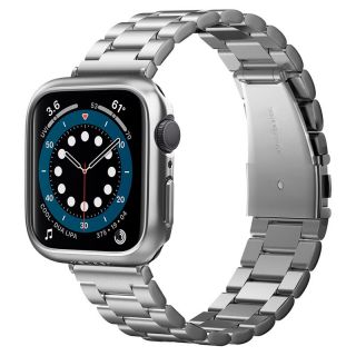 Spigen Thin Fit Apple Watch 44mm tok - ezüst