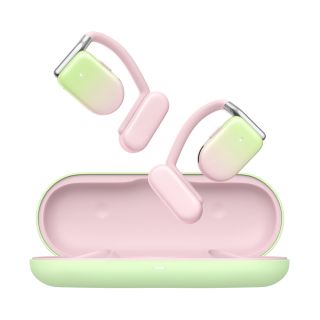 Joyroom Openfree JR-OE2 TWS vezeték nélküli Bluetooth 5.3 fülhallgató + töltőtok - rózsaszín