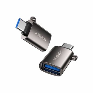 Joyroom S-H151 USB-C - USB-A adapter - fekete
