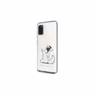 Karl Lagerfeld Samsung Galaxy A41 kemény hátlap tok - Choupette/átlátszó