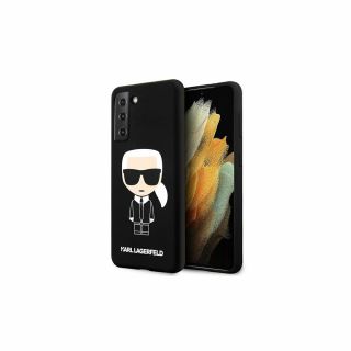 Karl Lagerfeld Samsung Galaxy S21+ Plus kemény szilikon hátlap tok - Karl - fekete