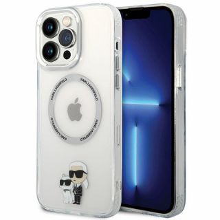 Karl Lagerfeld KKLHMP13XHNKCIT MagSafe iPhone 13 Pro Max kemény hátlap tok - átlátszó