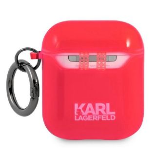 Karl Lagerfeld AirPods 1 / 2 kemény tok - rózsaszín