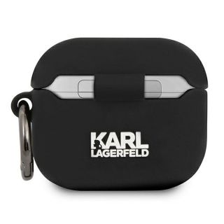 Karl Lagerfeld AirPods 3 szilikon tok - fekete / Choupette