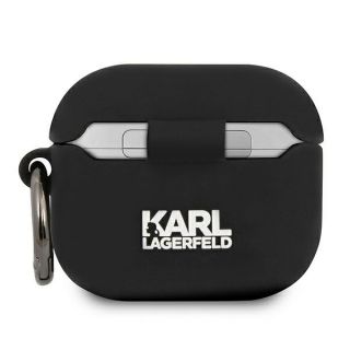 Karl Lagerfeld AirPods 3 szilikon tok - fekete / Ikonik