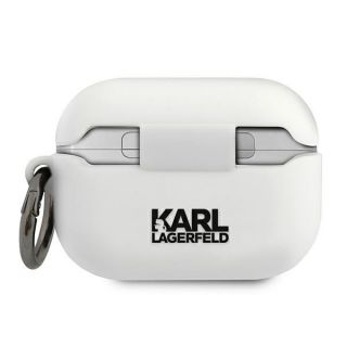 Karl Lagerfeld AirPods Pro szilikon tok - fehér / Choupette