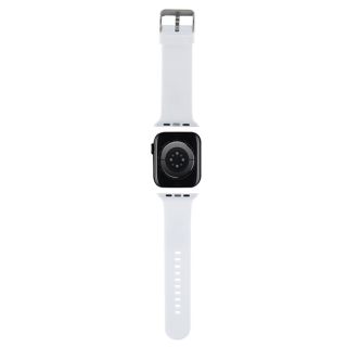 Karl Lagerfeld KLAWMSLKCNH Apple Watch 41mm / 40mm / 38mm szilikon szíj - fehér