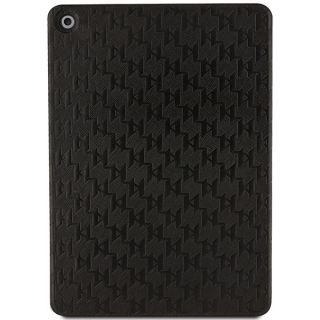 Karl Lagerfeld KLFC10SAKHPCK iPad 10,2" (2021/2020/2019) kinyitható bőr hátlap tok - fekete