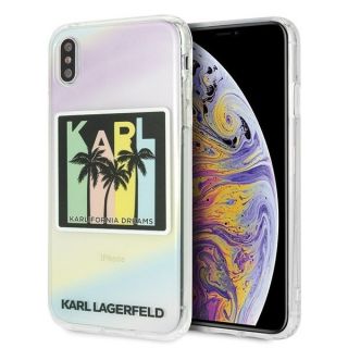 Karl Lagerfeld KLHCI65IRKD iPhone Xs Max kemény hátlap tok - mintás