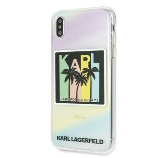 Karl Lagerfeld KLHCI65IRKD iPhone Xs Max kemény hátlap tok - mintás