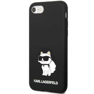 Karl Lagerfeld KLHCI8SNCHBCK iPhone SE (2022/2020) / 8 / 7 szilikon hátlap tok - fekete