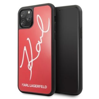 Karl Lagerfeld KLHCN65DLKSRE iPhone 11 Pro Max kemény hátlap tok - piros