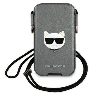 Karl Lagerfeld KLHCP12LOPHCHG 6,7” telefonokhoz való univerzális becsúsztatható tok - szürke