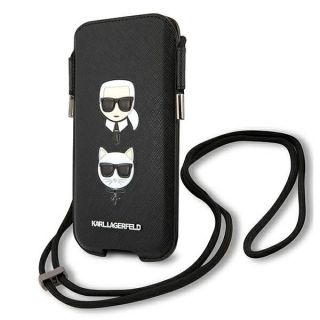 Karl Lagerfeld KLHCP12LOPHKCK 6,7” telefonokhoz való univerzális becsúsztatható tok - fekete