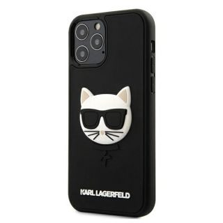 Karl Lagerfeld KLHCP12MCH3DBK iPhone 12/ 12 Pro kemény hátlap tok - fekete
