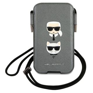 Karl Lagerfeld KLHCP12MOPHKCG 6,1” telefonokhoz való univerzális becsúsztatható tok - szürke