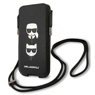 Karl Lagerfeld KLHCP12MOPHKCK 6,1” telefonokhoz való univerzális becsúsztatható tok - fekete