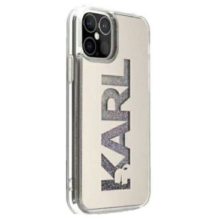 Karl Lagerfeld KLHCP12SKLMLGR iPhone 12 mini kemény hátlap tok - ezüst