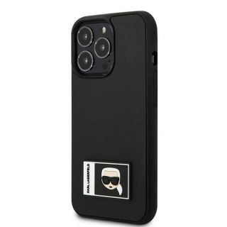Karl Lagerfeld KLHCP13L3DKPK iPhone 13 Pro kemény hátlap tok - fekete