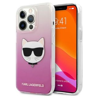 Karl Lagerfeld KLHCP13LCTRP iPhone 13 Pro kemény hátlap tok - rózsaszín