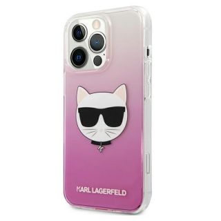 Karl Lagerfeld KLHCP13LCTRP iPhone 13 Pro kemény hátlap tok - rózsaszín