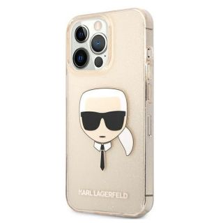 Karl Lagerfeld KLHCP13LKHTUGLGO iPhone 13 Pro kemény hátlap tok - arany