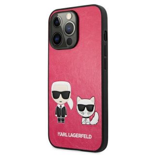 Karl Lagerfeld KLHCP13LPCUSKCP iPhone 13 Pro kemény hátlap tok - fushia