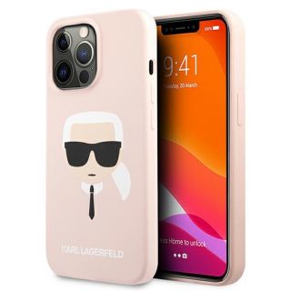 Karl Lagerfeld KLHCP13LSLKHLP iPhone 13 Pro szilikon hátlap tok - rózsaszín