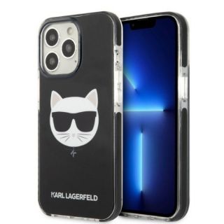 Karl Lagerfeld KLHCP13LTPECK iPhone 13 Pro szilikon hátlap tok - fekete