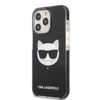 Karl Lagerfeld KLHCP13LTPECK iPhone 13 Pro szilikon hátlap tok - fekete