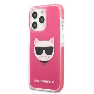 Karl Lagerfeld KLHCP13LTPECPI iPhone 13 Pro szilikon hátlap tok - rózsaszín