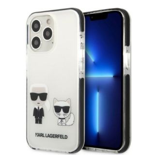Karl Lagerfeld KLHCP13LTPEKCW iPhone 13 Pro szilikon hátlap tok - fehér