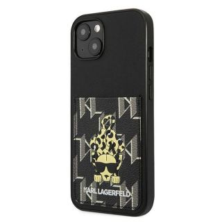 Karl Lagerfeld KLHCP13MCANCNK iPhone 13 szilikon hátlap tok - fekete