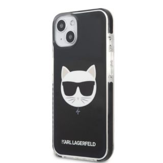 Karl Lagerfeld KLHCP13MTPECK iPhone 13 szilikon hátlap tok - fekete